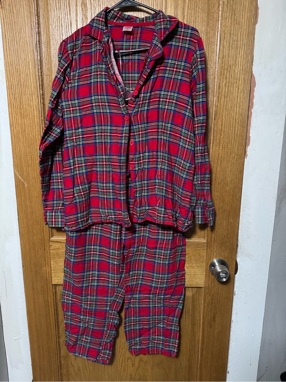 Holiday Time Red Plaid Kids Pajama Set